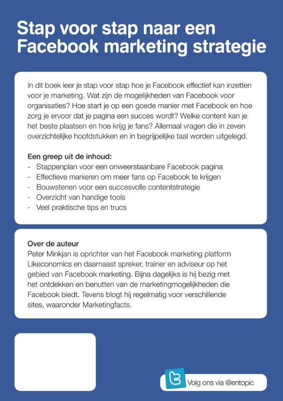 Achterkant van Scoren met Facebook marketing