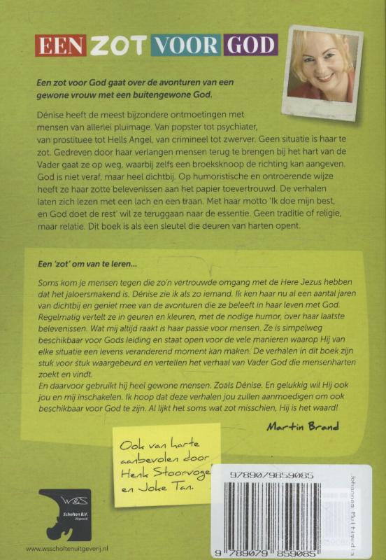 Achterkant van Een zot voor God