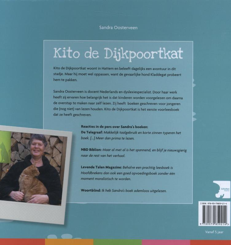 Achterkant van Kito de Dijkpoortkat