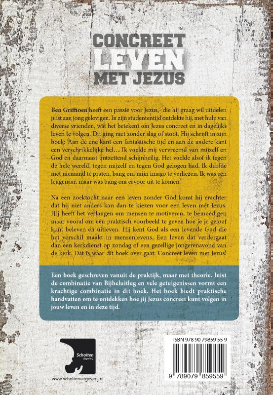 Achterkant van Concreet leven met Jezus