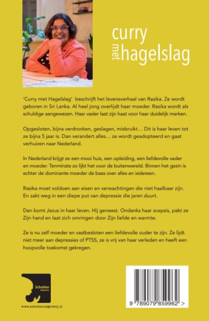 Achterkant van Curry met Hagelslag