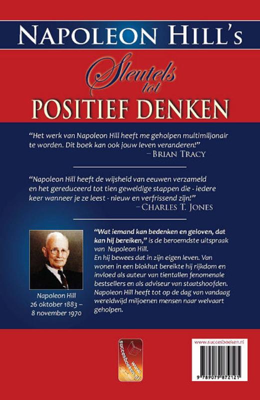 Achterkant van Sleutels tot positief denken