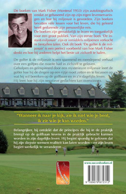 Achterkant van De golfer en de miljonair