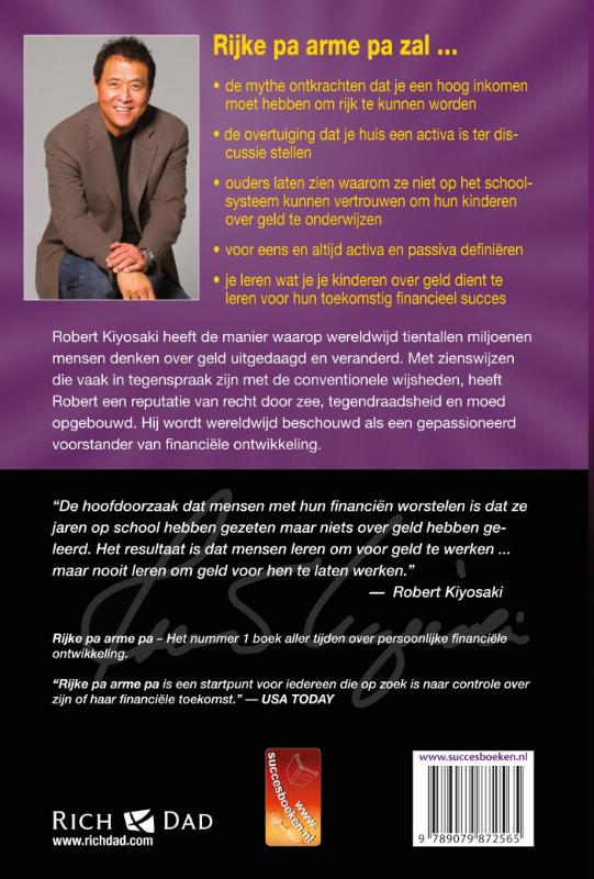 Achterkant van Rijke pa arme pa