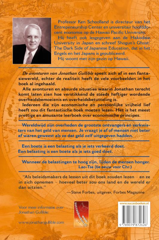 Achterkant van Een vrije markt odyssee