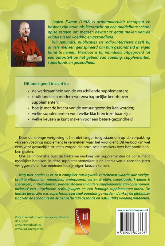 Achterkant van De supplementenwijzer