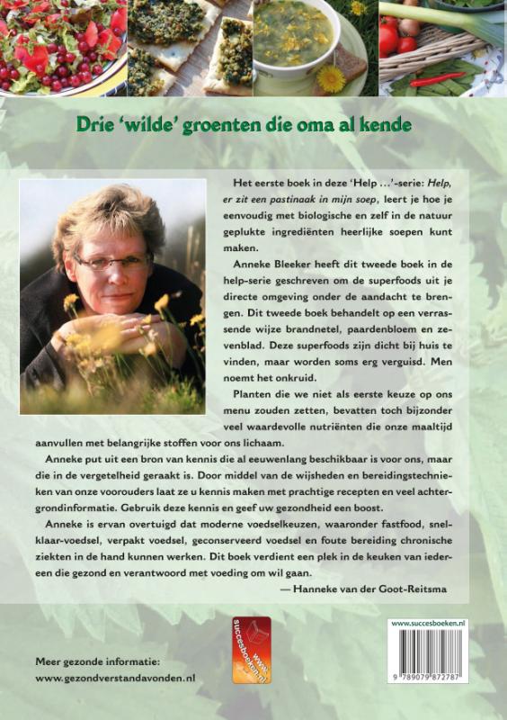 Achterkant van Help, er groeit superfood in mijn tuin