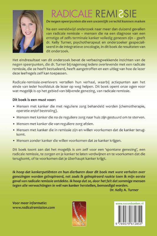 Achterkant van Radicale remissie