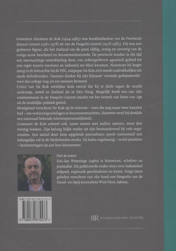 Achterkant van Gommert de Kok