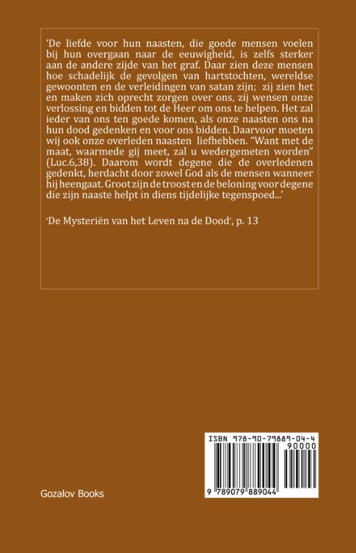 Achterkant van De Geheimen van het leven na de dood