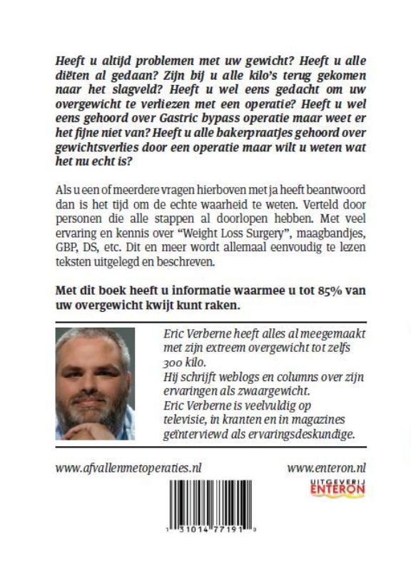 Achterkant van Afvallen met operaties