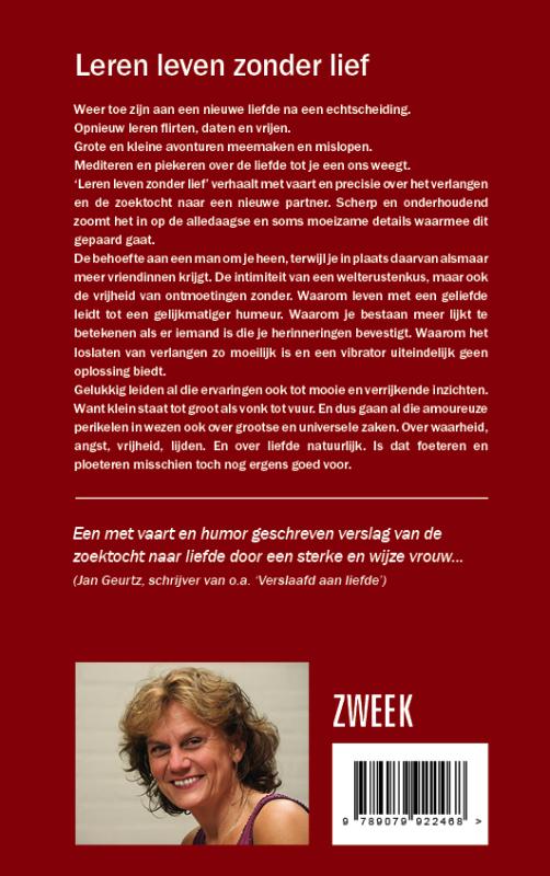 Achterkant van Leren leven zonder lief