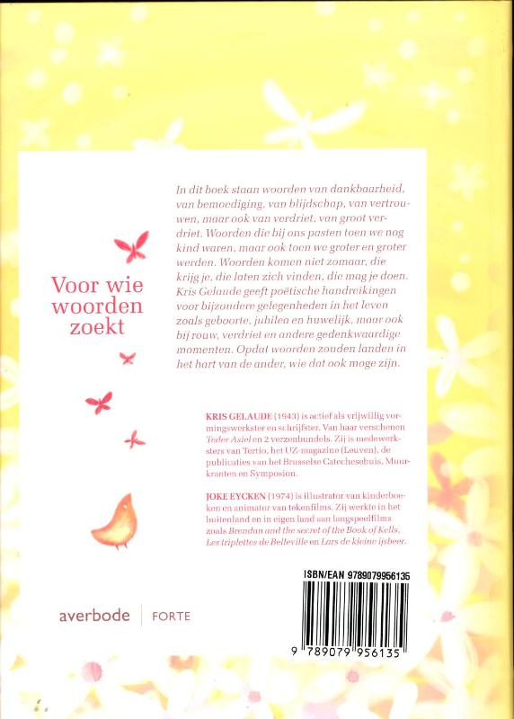 Achterkant van Voor wie woorden zoekt