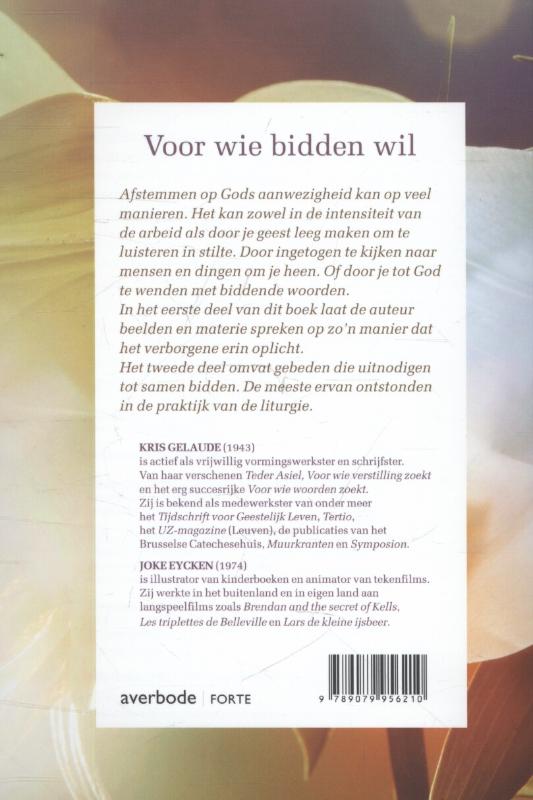 Achterkant van Voor wie bidden wil