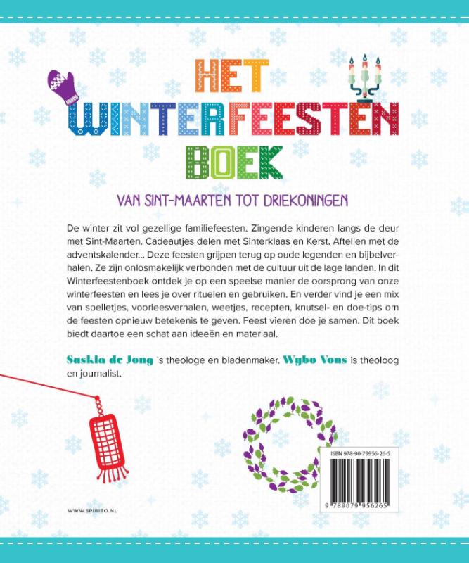 Achterkant van Het winterfeestenboek