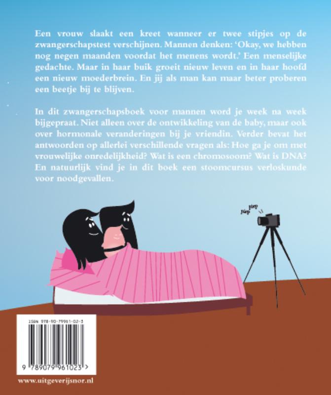 Achterkant van Zwangerschapsboek voor mannen