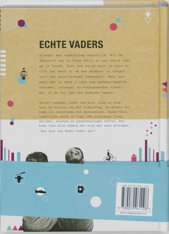 Achterkant van Echte Vaders