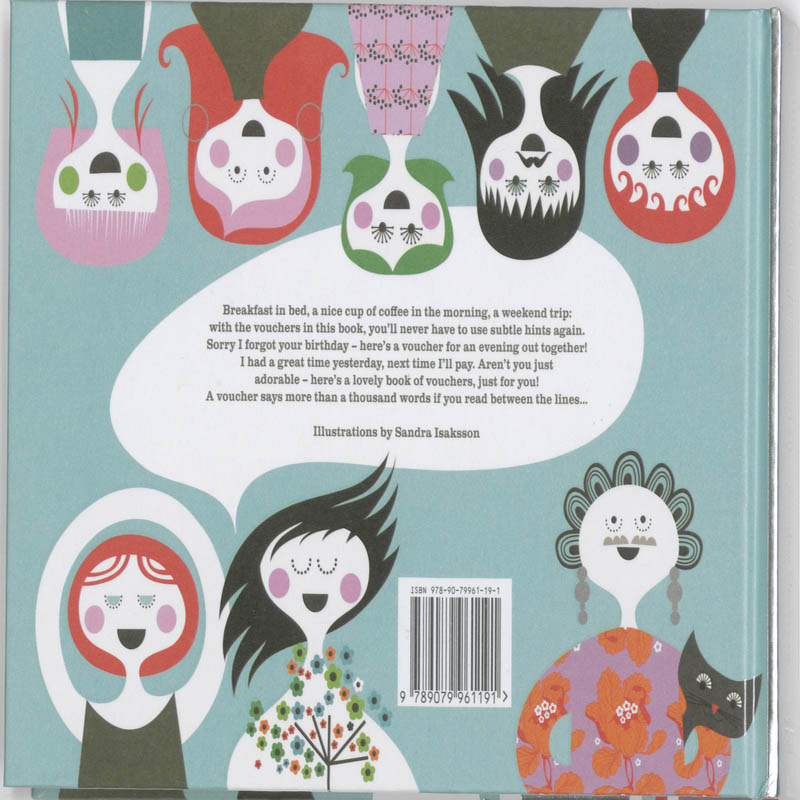 Achterkant van Voucher book for Women