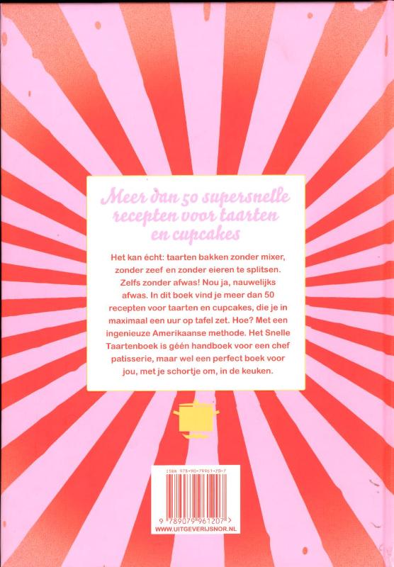 Achterkant van Het snelle taart(en)boek