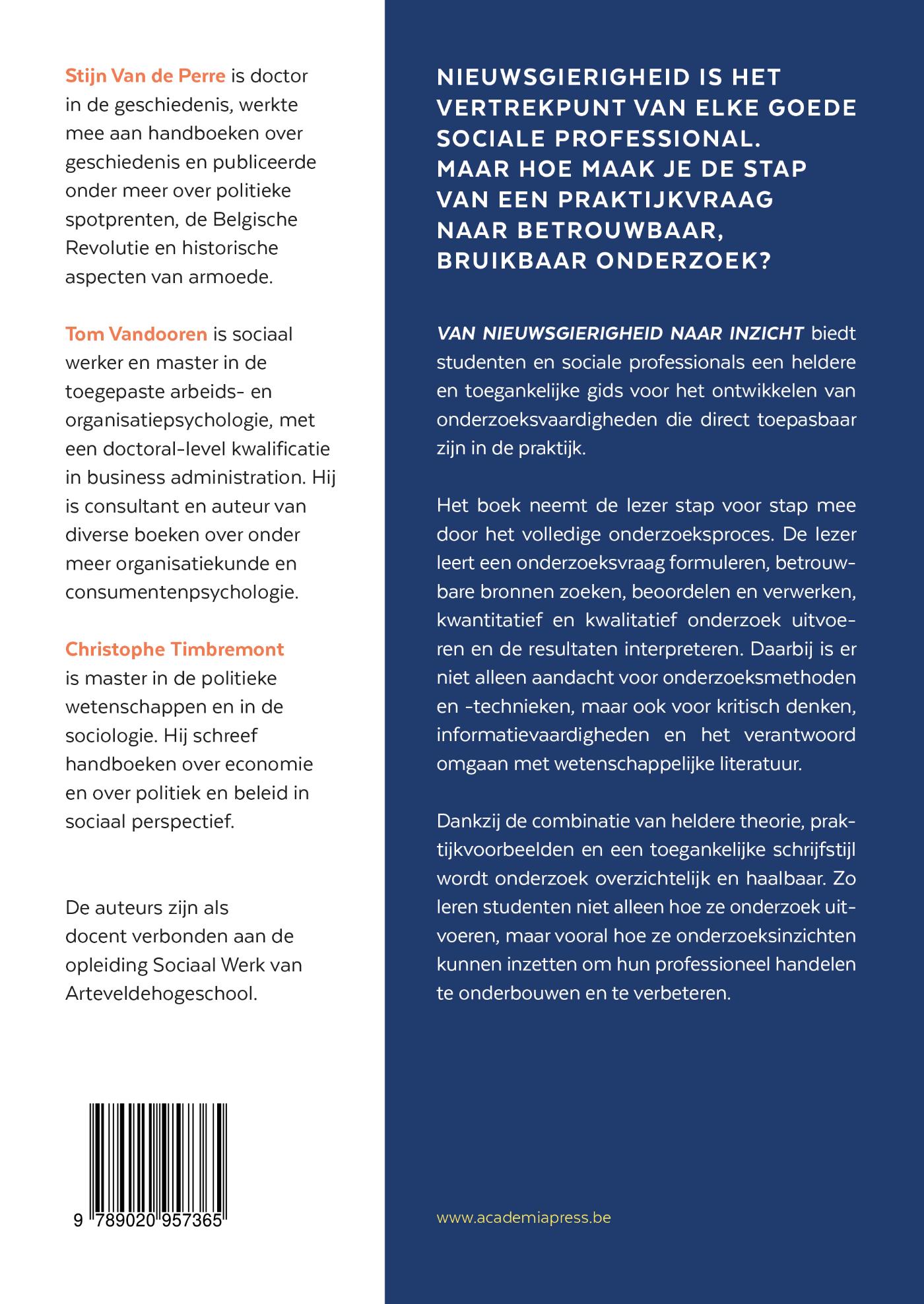 Achterkant van Van nieuwsgierigheid naar inzicht
