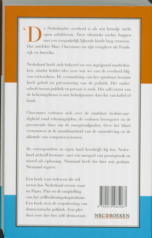 Achterkant van Niemand regeert
