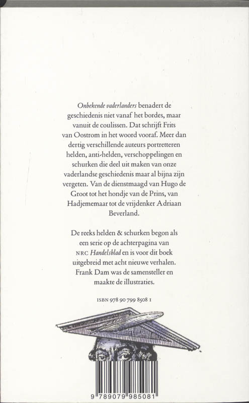 Achterkant van Onbekende vaderlanders