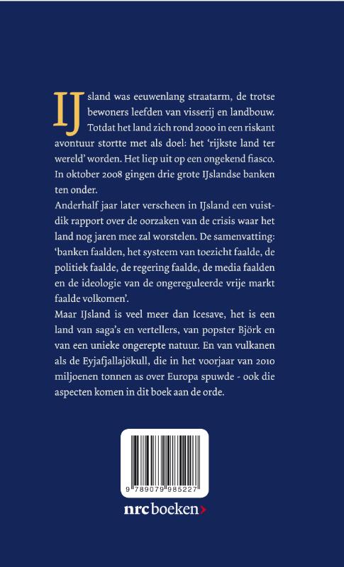 Achterkant van IJsland ontploft