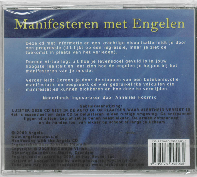 Achterkant van Manifesteren met Engelen