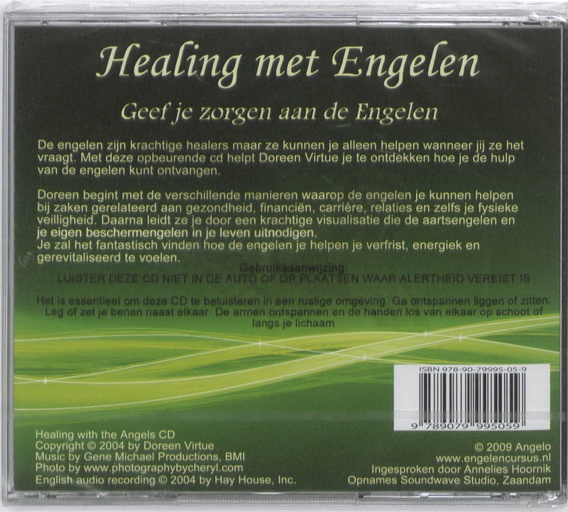 Achterkant van Healing met Engelen
