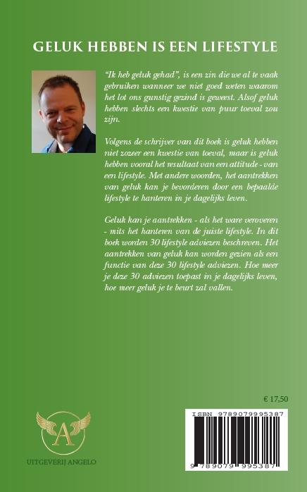 Achterkant van Geluk hebben is een Lifestyle