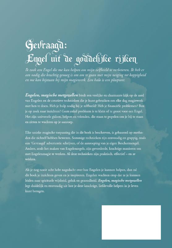 Achterkant van Engelen magische metgezellen