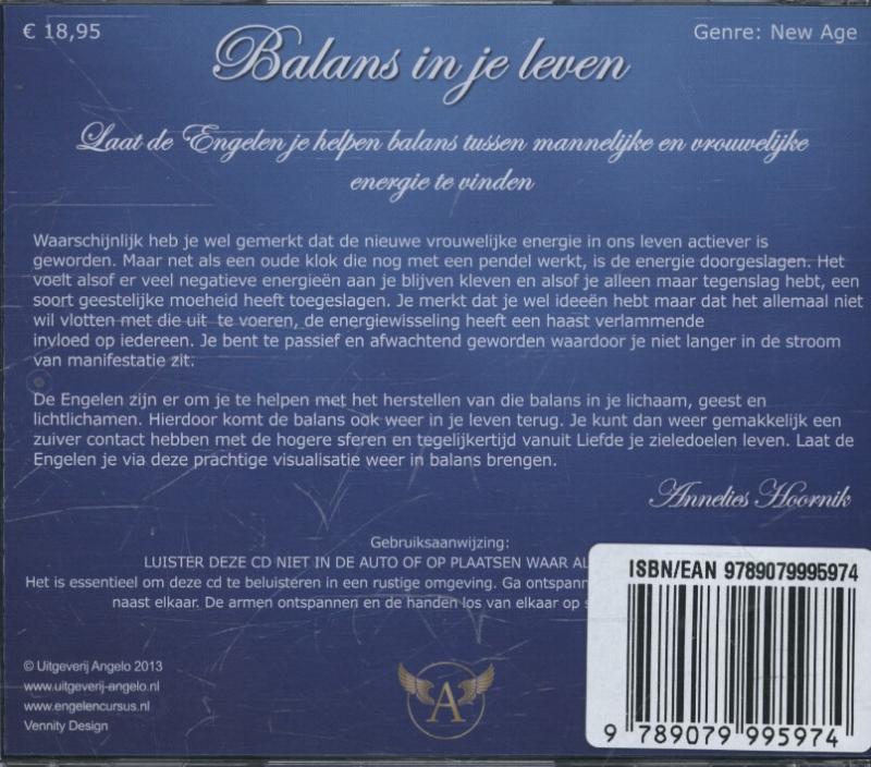 Achterkant van Balans in je Leven
