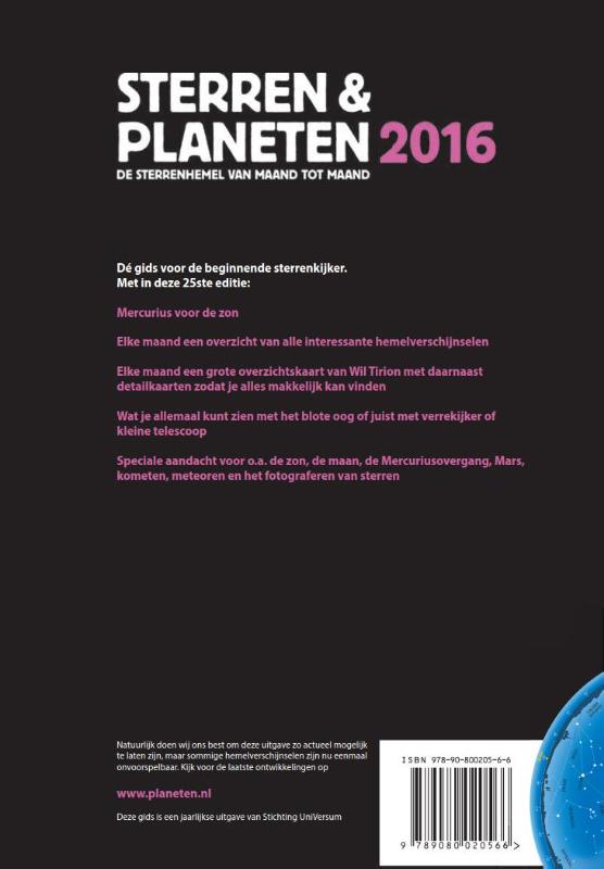 Achterkant van 2016