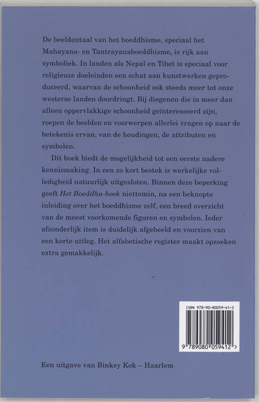 Achterkant van Het Boeddha boek