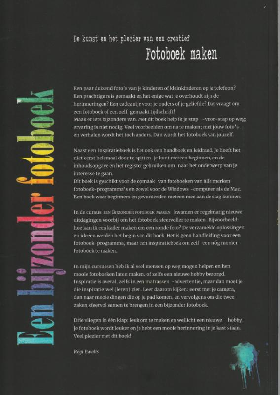 Achterkant van Maak een bijzonder fotoboek