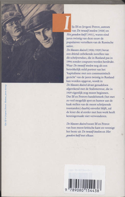 Achterkant van De blauwe duivel