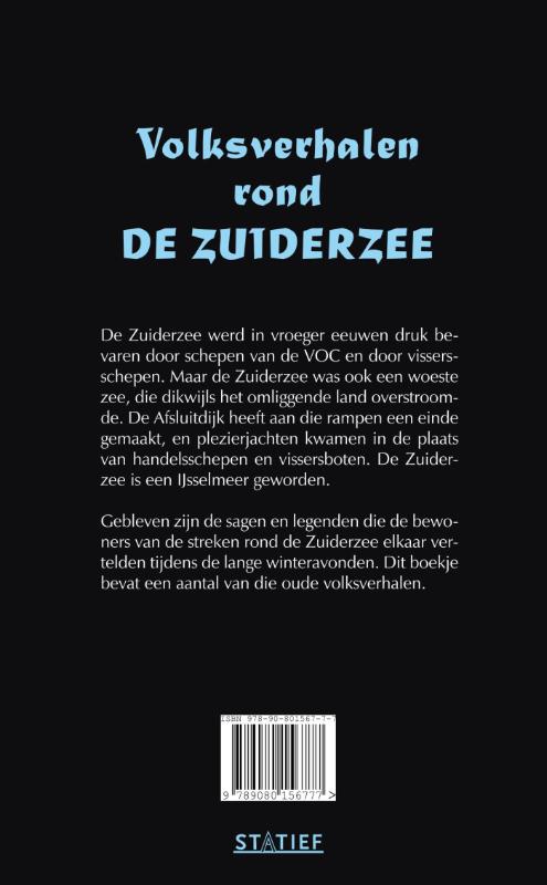 Achterkant van Volksverhalen rond de Zuiderzee