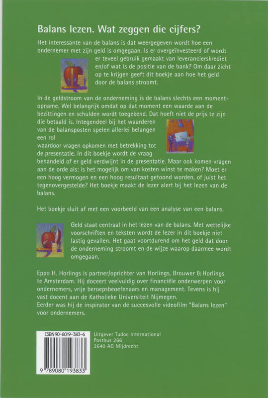 Achterkant van Balans lezen