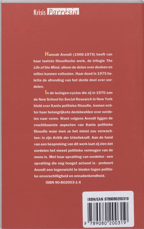 Achterkant van Oordelen