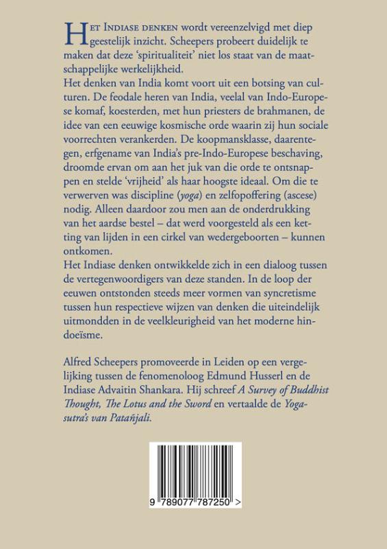 Achterkant van De wortels van het Indiase denken