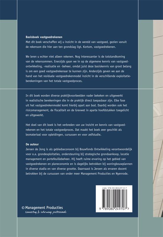 Achterkant van Basisboek vastgoedrekenen
