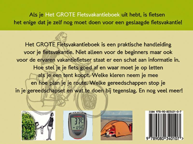 Achterkant van Het GROTE Fietsvakantieboek