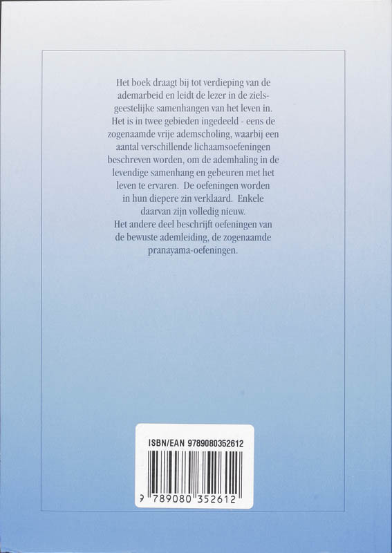 Achterkant van Harmonie in het ademen