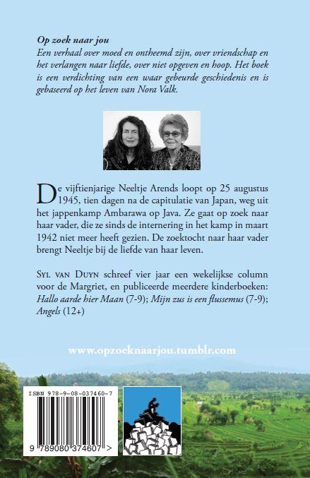 Achterkant van Op zoek naar jou