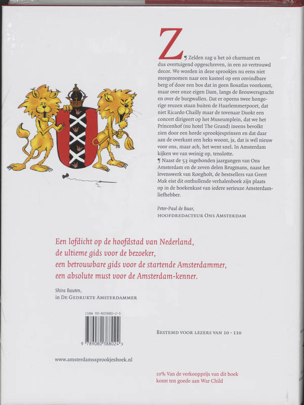 Achterkant van Het groot Amsterdams sprookjesboek
