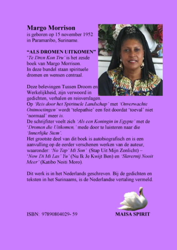 Achterkant van Als dromen uitkomen