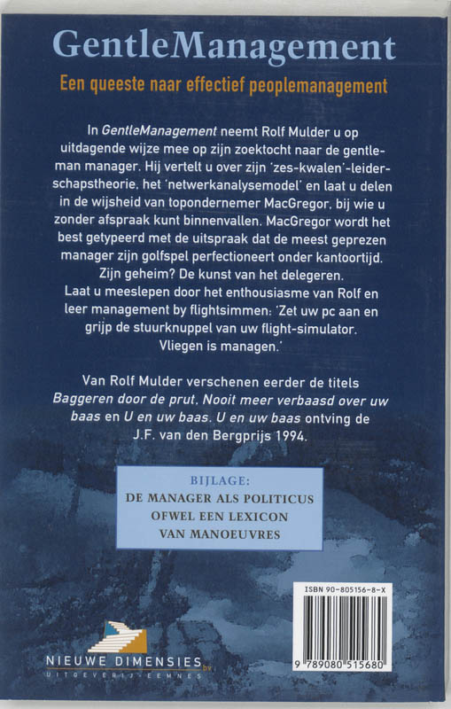 Achterkant van Gentlemanagement