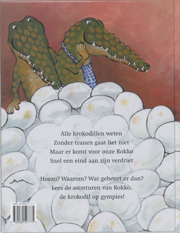 Achterkant van Rokko Krokodil