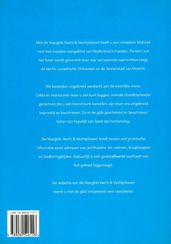 Achterkant van Vaargids Vecht & Vechtplassen