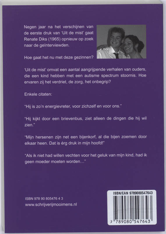 Achterkant van Uit de mist